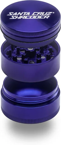 Miniatura 12 de Santa Cruz Shredder Molinillo de hierbas de 3 piezas mediano 2 1/8" agarre superior y aluminio (gris)