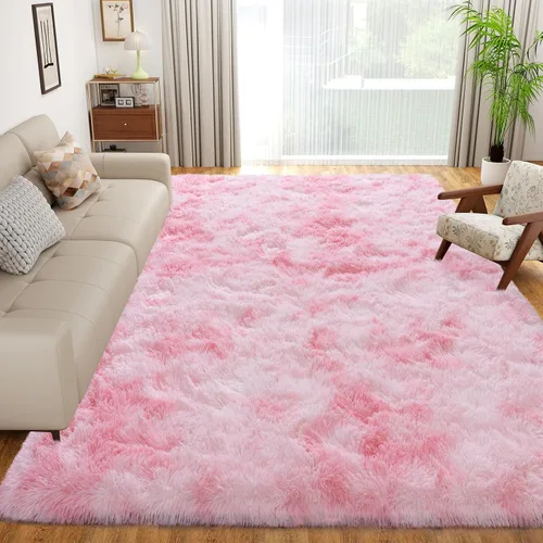 Miniatura 11 de Dssimo - Alfombra superesponjosa para la habitación, alfombra de área moderna, pequeña, suave y acogedora de felpa para niños, niñas y adolescentes