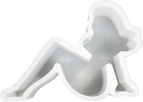 Molde de silicona Freshie de 2.5 x 3.5 x 1 pulgadas, para hombre, con diseño de perlas, aroma perfumado, suministros de resina, vela de automóvil,