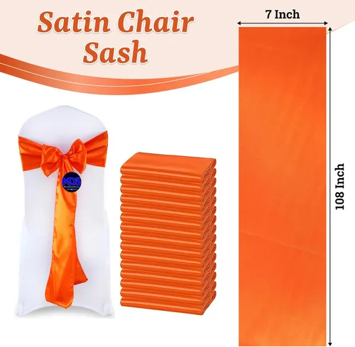 Miniatura 24 de mds - Lote de 10 lazos de satén para sillas de boda y eventos, para decoración de fiestas, 30 colores, Satin, 10 Verde oliva
