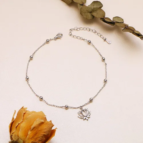 Miniatura 5 de Daochong - Tobillera de plata esterlina S925 ajustable, para mujer