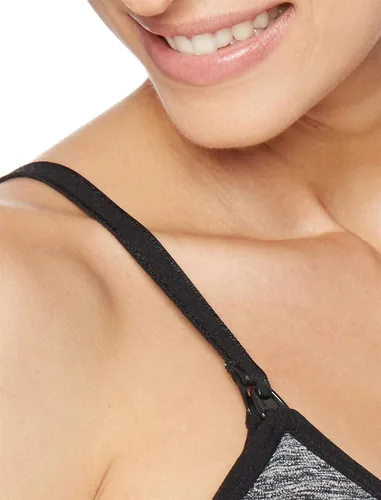 Miniatura 3 de Motherhood Maternity Brasier de lactancia sin costuras con clip para mujer, lavable a máquina, tallas S a 3X, disponibles en paquetes de 1 y 2, Gris