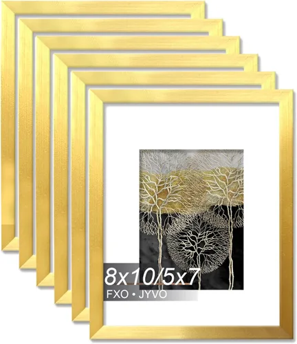 Miniatura 90 de Fxojyvo Marco de Fotos de 4x6, Muestra Foto de 3.5x5 con Paspartú o 4 x 6 Sin Paspartú, Liviano y de Alta Transparencia Marco de 4 por 6 para Pared
