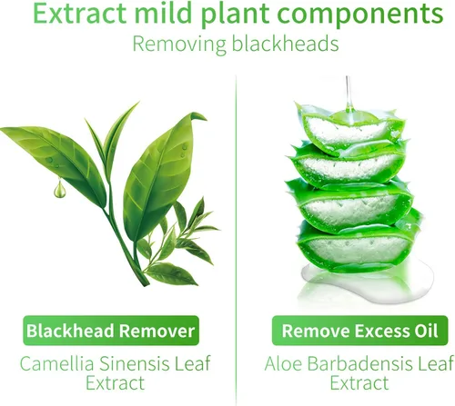 Miniatura 4 de LANBENA Máscara eliminadora de puntos negros, máscara eliminadora de puntos negros, máscara 2 en 1, aceite de té verde, eliminación de puntos