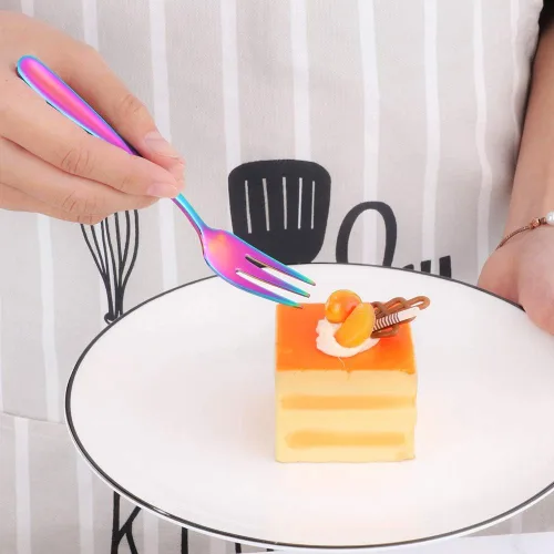 Miniatura 14 de Baikai - Juego de 12 tenedores para aperitivos, de acero inoxidable 18/10, con acabado de acero inoxidable, para cóctel, mini ensalada y fruta, 5.5