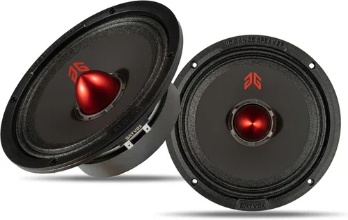 Miniatura 17 de MX80P1 - Altavoz de rango medio de 8 pulgadas, tapa antipolvo roja, 480 W máximo, 4 ohmios, altavoces de puerta de audio de alta calidad para coche