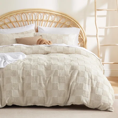 Miniatura 24 de Bedsure Funda de edredón bohemia, tamaño Queen, suave y cómoda, diseño elegante, ropa de cama bohemia para decoración, lavable a máquina, para todas