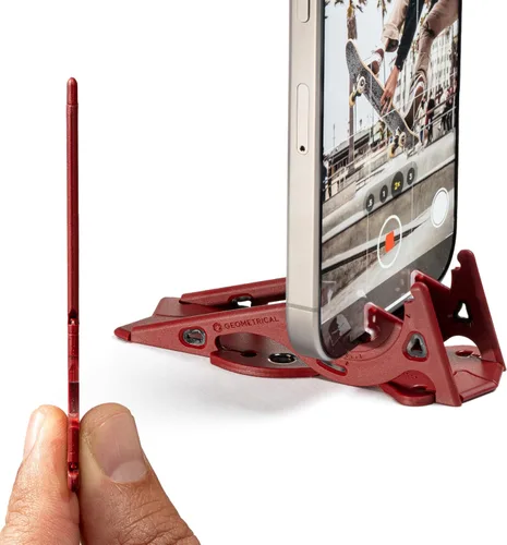 Miniatura 10 de GEOMETRICAL Trípode de bolsillo PROv2 - Soporte tamaño tarjeta, para iPhone, kit universal azul alienígena
