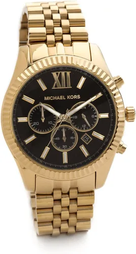 Michael Kors Lexington - Reloj para mujer talla única color dorado y negro