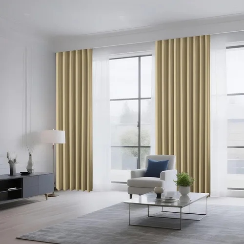 Miniatura 8 de CUCRAF - Cortinas opacas beige de 45 pulgadas, juego de 2 paneles con bolsillo para barra, cortinas para oscurecer dormitorios y sala de estar