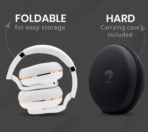 Miniatura 6 de WAVV Element Active - Auriculares inalámbricos con cancelación de ruido Bluetooth con micrófono, graves profundos, carga rápida de 40 horas