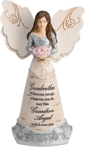 Miniatura 17 de Pavilion Gift Company Elements Daughter - Figura de ángel guardián, 6 pulgadas, color rojo