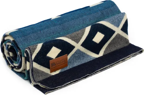 Miniatura 9 de QISU Manta de Lana Tipo Throw Grande, Hermosa, Cálida, Hecha a Mano en Ecuador por Artesanos Locales 94″ x 78″ Ultra Suave, Hipoalergénica