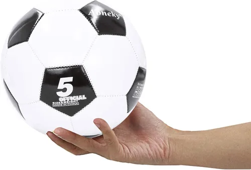 Miniatura 4 de Aoneky Balón de fútbol con bomba 1 paquete con 1 bomba - Blanco/Negro