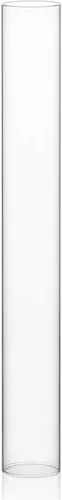 Miniatura 22 de WGVI Funda para portavelas Hurricane, ancho de 2 pulgadas, altura de 12 pulgadas, portavelas cilíndrico de vidrio transparente, tubo de chimenea