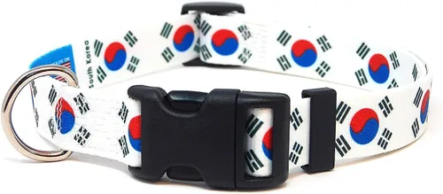 Collar de perro con la bandera de Corea del Sur, ideal para vacaciones nacionales, eventos especiales, festivales, días de la independencia y todos