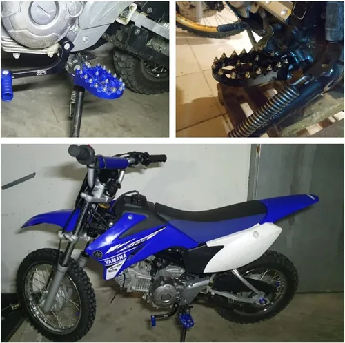 Miniatura 7 de Reposapiés de motocicleta CNC Wide Foot Pegs Pedal para Yamaha YZ80 YZ125 YZ250 YZ500 YZ490 WR200 WR250 WR500 TTR90 TTR110 TTR125 TTR250 XT250