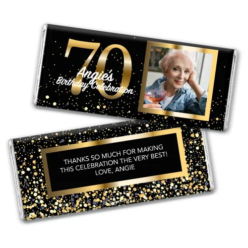 Miniatura 9 de Regalos personalizados de fiesta de dulces de 30 cumpleaños de 12 quilates con fotos de barras de chocolate y envoltorios, regalos para invitados