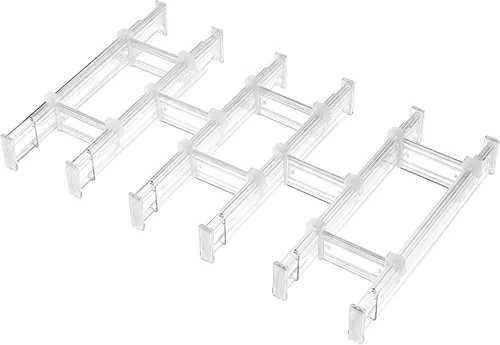 Miniatura 9 de Vtopmart Separadores de cajones de 2.36” con inserciones expandibles, organizador de cajones de cocina ajustable de 12.8"-22.3", separador