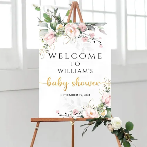 Miniatura 20 de Personalized Baby Shower Welcome Sign, Baby Shower Decoration Customised Baby Shower Party Sign Decor, Baby Shower Sign, Yard Sign Oudoor Party #10
