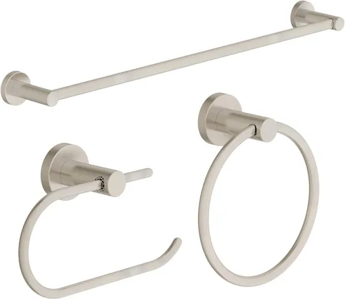 Miniatura 11 de Symmons 35AC3BUNDLEMB - Juego de accesorios de baño de pared de 3 piezas, color negro mate Mate negro