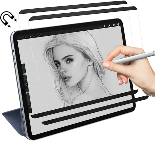 Miniatura 9 de Magnetic Paper-Textured Screen Protector for iPad Mini 7 (2024) and iPad Mini 6 (2021) 8.3 Inch, Removable and Washable Matte Writing Film