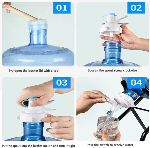 Miniatura 6 de Paquete de 3 válvulas dispensadoras de agua de repuesto, válvulas dispensadoras de agua de 5 galones, boquilla de válvula para Primo Sam's Club de 1
