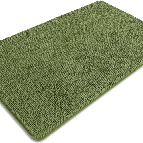 Miniatura 189 de Alfombra de baño pequeña de 12 x 18 pulgadas, lavable y absorbente, antideslizante, alfombra de baño de felpilla gruesa y suave para baño, ducha