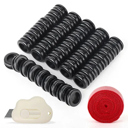 Miniatura 8 de 50 ojales de goma de 1 pulgada, orificios de perforación, tapones de orificio para cortafuegos, tapones de goma para agujeros de varios tamaños