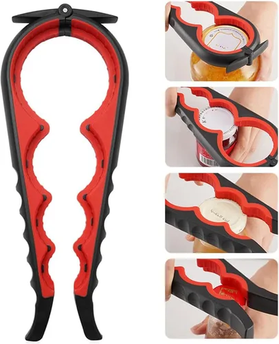 Miniatura 4 de Abrebotellas para manos artríticas, abridor de tarros para ancianos, niños, mujeres, personas con manos débiles, utensilios de cocina 02-Negro