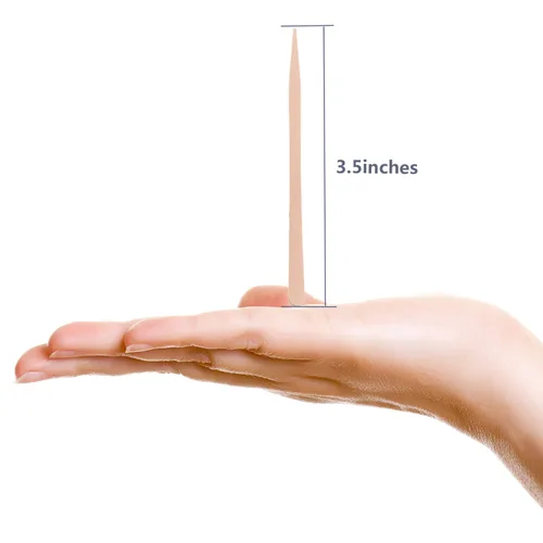Miniatura 2 de Whaline 400 piezas de palitos de cera pequeños aplicadores de espátulas de madera para depilación de cejas