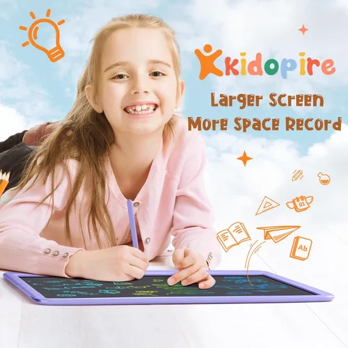 Miniatura 2 de Tableta de Escritura LCD para Niños, Kidopire Tablero de Garabatos de Pantalla Grande de 15 Pulgadas, Tablet de Dibujo y Escritura Colorida