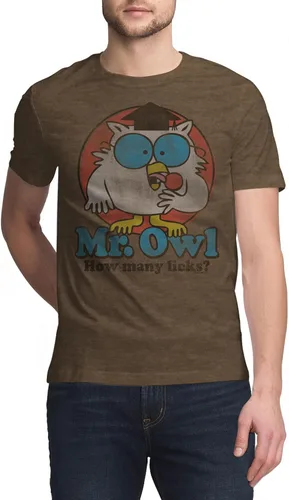 Miniatura 3 de Tee Luv Men's Mr Owl How Many Licks Shirt - Vintage Tootsie Pop Graphic T-Shirt