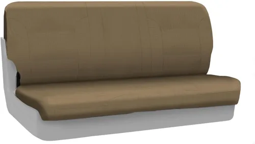 Coverking Funda de asiento de banco delantero sólido de ajuste personalizado para modelos seleccionados de la serie F de Ford - taladro de Cachemir