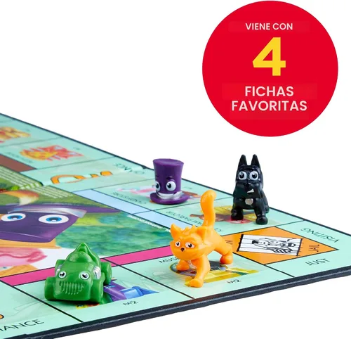 Miniatura 4 de Monopoly Junior - Juego de mesa para 4 jugadores, a partir de 5 años (exclusivo de Amazon)