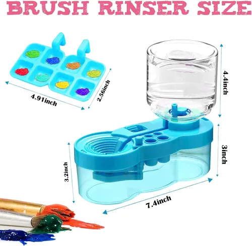 Miniatura 3 de Limpiador de pinceles de pintura 2025, enjuague de circulación de agua, herramienta de pintura limpiador de pinceles, enjuague de pincel de ciclo