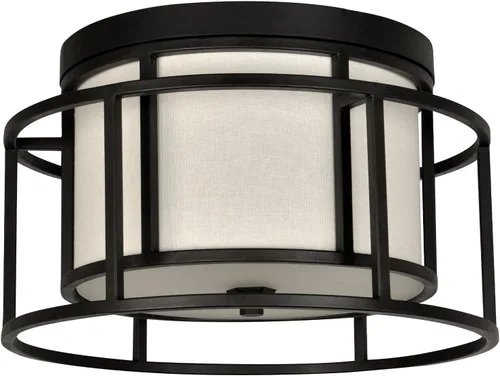Miniatura 3 de Diseñador Brian Patrick Flynn's Hulton 2 Light Matte Black Hulton - Soporte de techo
