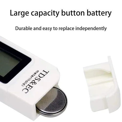 Miniatura 5 de Medidor digital de agua 4 en 1 TDS 2025 – Medidor TDS EC y temperatura (°C, °F) preciso y fiable – 0-9999ppm – Pruebas profesionales para agua