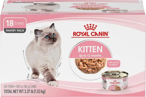 Miniatura 14 de Comida enlatada para gatos, de Royal Canin, salud felina, nutrición instintiva de adultos, rebanadas delgadas en salsa, Paquete de 6