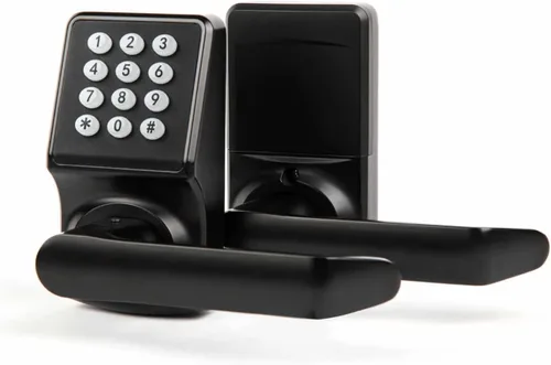 Miniatura 7 de Cerradura de puerta con teclado con asa, cerradura de puerta digital con juego de teclado, cerraduras de puerta de entrada sin llave con asa