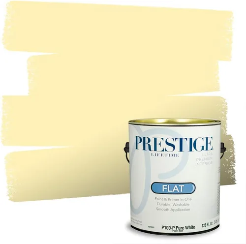 Miniatura 178 de PRESTIGE Pinturas Pintura Exterior e Imprimación En Uno, 1 Galón, Satinado, Pareja Comparable de Benjamin Moore* Amarillo* 320BM-PCM