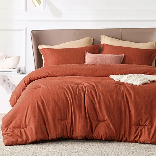 Miniatura 27 de Bedsure - Juego de edredón queen - Juego de ropa de cama refrescante y cálida, ropa de cama reversible gris claro para todas las estaciones, 3 03