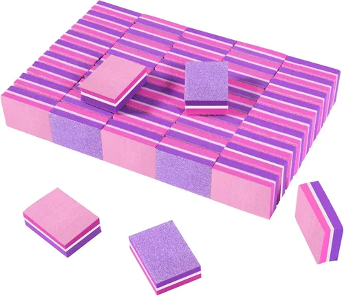 Miniatura 10 de CGBE Bloque de pulido, bloque de pulido de uñas de doble cara, esponja colorida, tiras de lijado, bloques de lima de uñas, herramientas de manicura