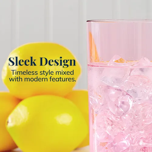 Miniatura 5 de Vasos de plástico reutilizables US Acrylic Classic (juego de 6) de 24 onzas, tazas de té helado de colores surtidos Vasos sin BPA, fabricados