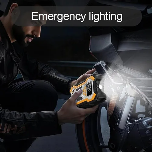 Miniatura 5 de Arrancador de batería de automóvil con compresor de aire 10000 mAh 150 PSI cargador, caja de salto de arranque
