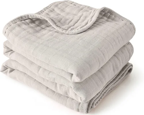 ZPECC Manta de muselina para bebé más gruesa, 30x40 de algodón orgánico para recién nacido, colcha hipoalergénica para bebé, elementos esenciales