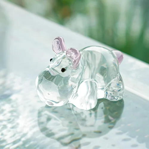 Miniatura 9 de HDCRYSTALGIFTS Figuras de Gatos de Cristal Soplado de 2 pulgadas Coleccionables Paquete de 4 Estatua de Animal Gatito de Cristal Verde Esmeralda