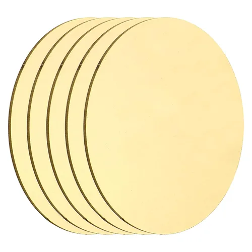 Miniatura 34 de MECCANIXITY 2 Piezas Placa Redonda de Latón, 150mm (5.91") de Diámetro Láminas de Cobre Puro, Lámina de Metal de Latón Cobre H62 de 0.5mm