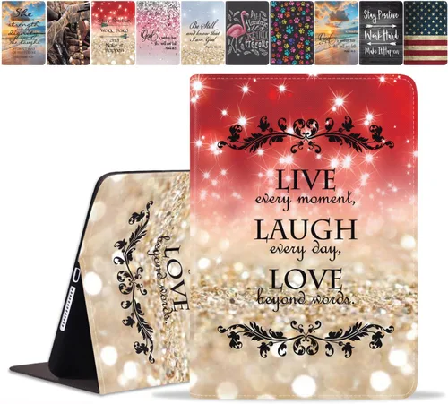 Miniatura 22 de Funda para Samsung Galaxy Tab A8 de 10.5 pulgadas (SM-X200/X205/X207), funda delgada de piel sintética con función de encendido y apagado automático