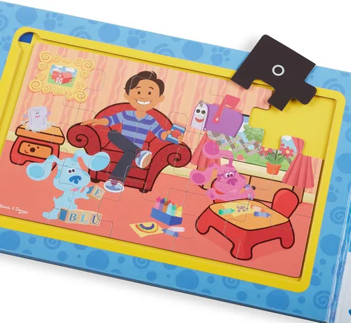 Miniatura 5 de Melissa & Doug Blue's Clues & You! Rompecabezas magnéticos para llevar (2 rompecabezas de 15 piezas)